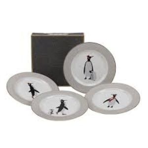 Portmeirion Penguin 8" Cake Plates set/4